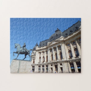 Bucharest University building view puzzle