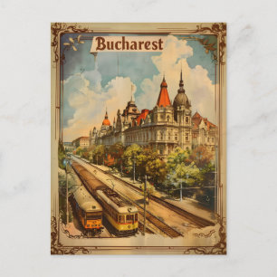 Bucharest Vintage Postcard