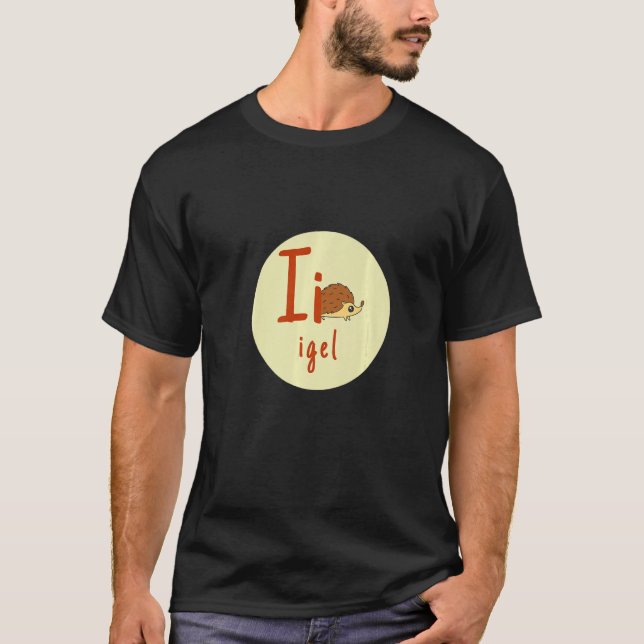 Buchstaben des deutschen Alphabets I Igel T-Shirt (Front)
