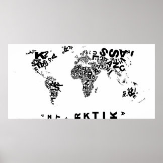 Buchstabenwelt Poster