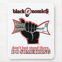"Buck and Ballot" Standard Mousepad (White)