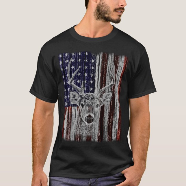 Buck and Flag T-Shirt (Front)