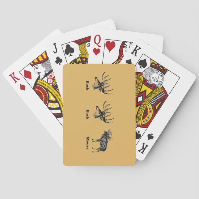 Buck Buck Moose Playing Cards (Back)
