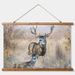 Buck Couple   Mule Deer Hanging Tapestry
