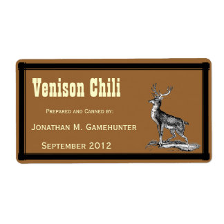 Buck Deer on Brown Canning