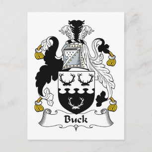 Buck Family Crest Postcard