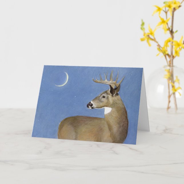 Buck Father's Day Card (Yellow Flower)