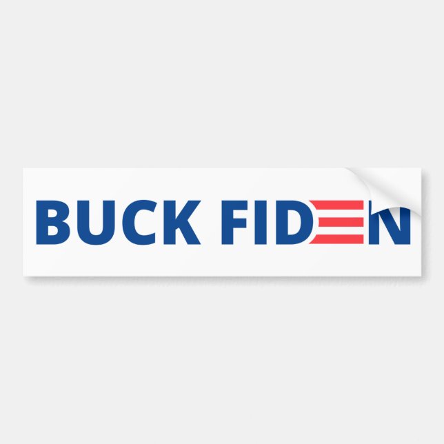 Buck Fiden Bumper Sticker (Front)