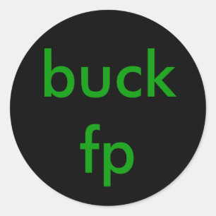 buck fp classic round sticker
