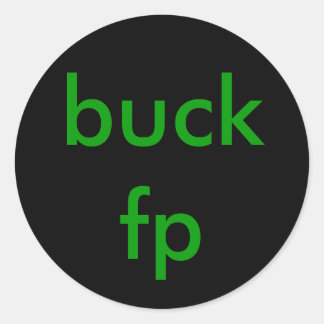 buck fp classic round sticker