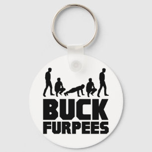 Buck Furpees -- Burpees Fitness Keychain
