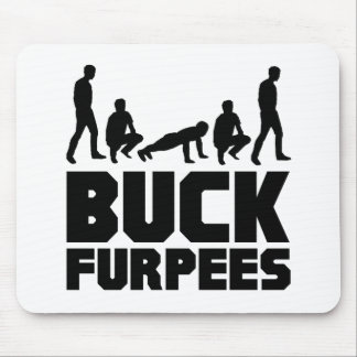 Buck Furpees -- Burpees Fitness Mouse Pad