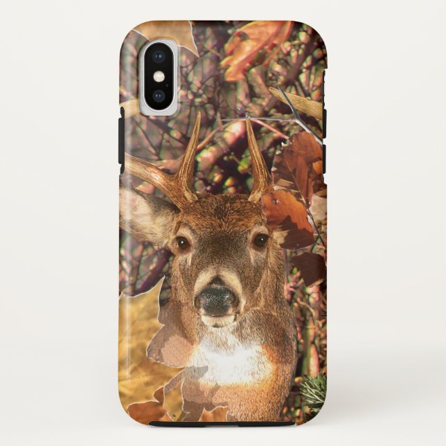 Buck in Camouflage White Tail Deer Case-Mate iPhone Case (Back)