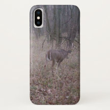 Buck in the woods iphone case