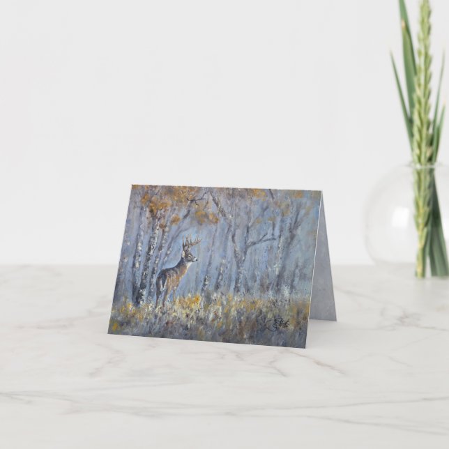 Buck Meadow - Hand Painted Card (Front)
