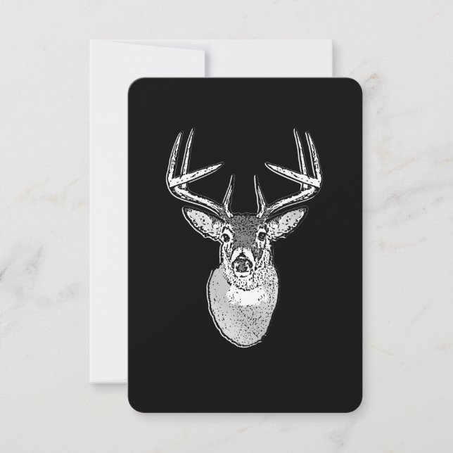 Buck on Black design White Tail Deer (Front)