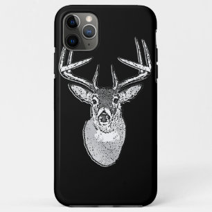Buck on Black White Tail Deer iPhone 11 Pro Max Case