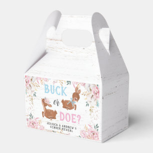 Buck or Doe? Baby Shower Reveal Favor Box