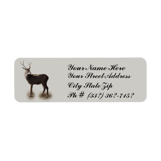 BUCK-RETURN ADDRESS  LABEL (Front)