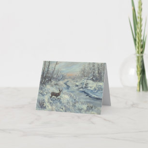 Buck River - Hand Painted Card