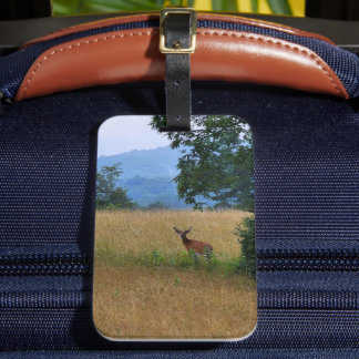 Buck Standing in a Field Luggage Tag