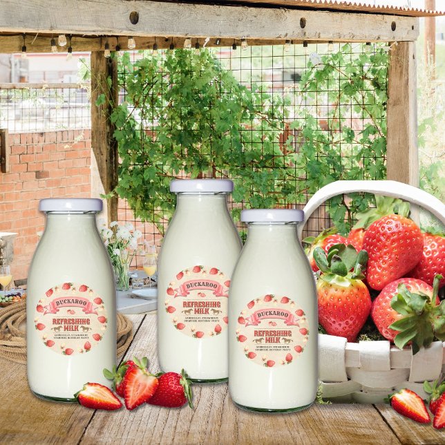 Buckaroo Refreshing Milk Birthday  Classic Round Sticker (Creator Uploaded)