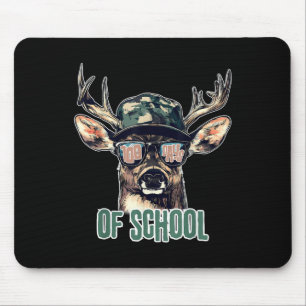 Bucked 100 Days Of School Deer Hunting Boy Girls 1 Mouse Pad