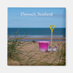 Bucket and Spade on Dornoch Beach Magnet
