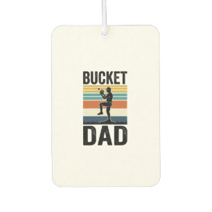 Bucket Dad Retro Baseball Father Vector Design_1 Air Freshener