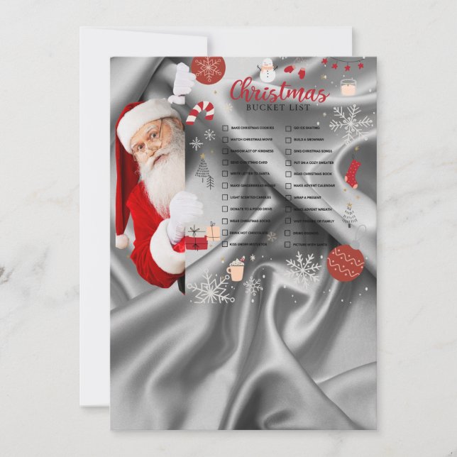 Bucket List Christmas Card (Front)