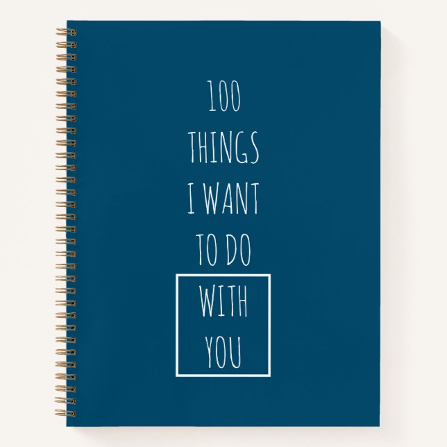 Bucket List Couple Plans Blue Journal (Front)