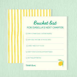 Bucket List Next Chapter Advice Lemon Graduation