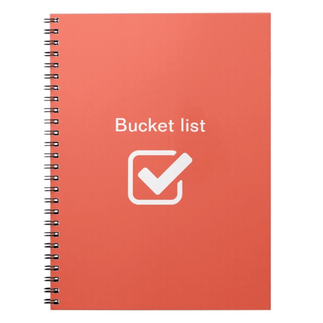 Bucket list - notebook (Front)