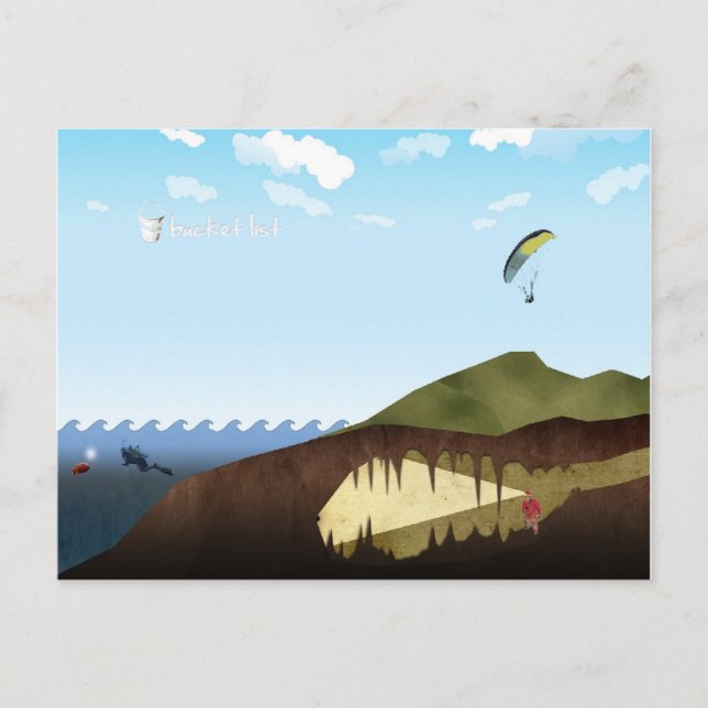 Bucket List Postcard (Front)