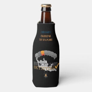 Bucket List: Skydiving (Customizable) Bottle Cooler