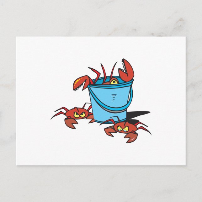 bucket of crabs postcard (Front)