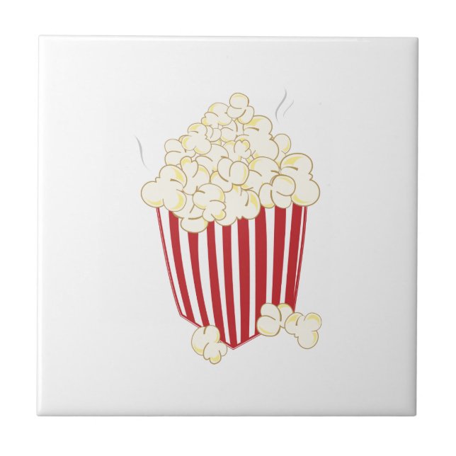 Bucket Of Popcorn Tile (Front)