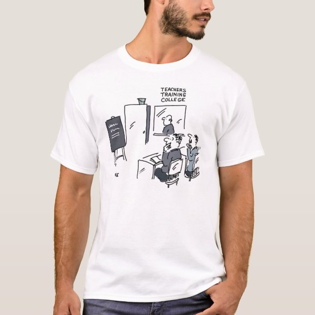 Bucket on Door at Teachers College T-Shirt (Front)