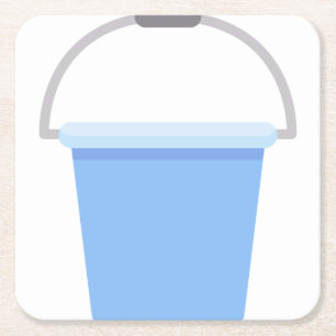 Bucket Square Paper Coaster