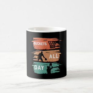 Buckets All Day Basketball design Coffee Mug