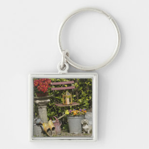 Buckets, shoes, and flowers, Zaanse Schans, Keychain