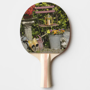 Buckets, shoes, and flowers, Zaanse Schans, Ping Pong Paddle