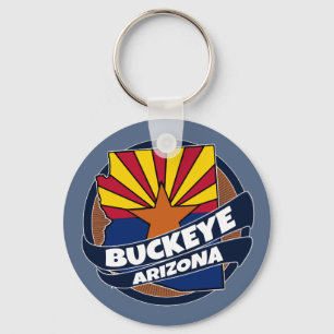 Buckeye Arizona flag burst keychain