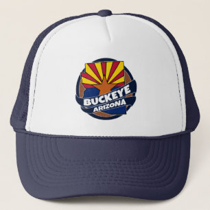 Buckeye Arizona flag burst trucker hat