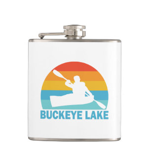 Buckeye Lake Ohio Kayak Hip Flask