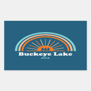 Buckeye Lake Ohio Rainbow Sticker