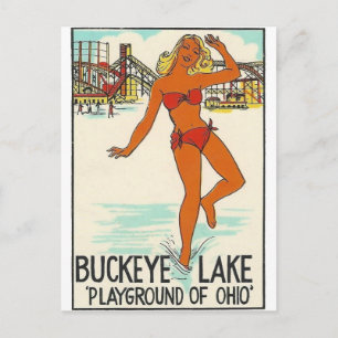 Buckeye Lake, Ohio Vintage travel Postcard