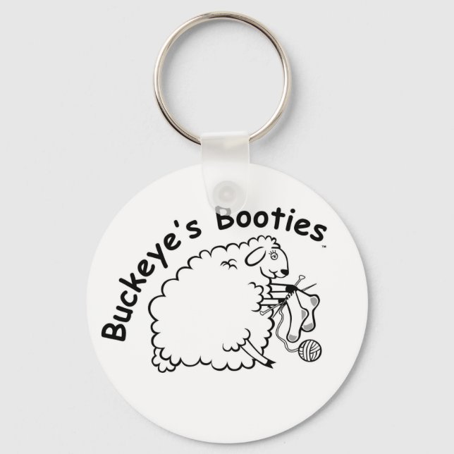 Buckeye's Booties Keychain (Front)