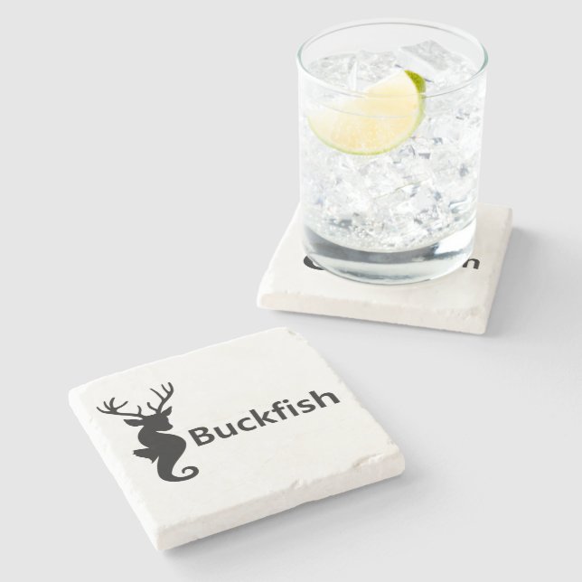 Buckfish Marble Coaster (Side)