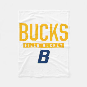 Buckhorn Bucks Logo Field Hockey Hs  Fleece Blanket